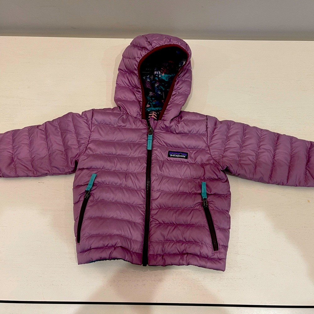 Baby Reversible Down Sweater Hoody - 2T